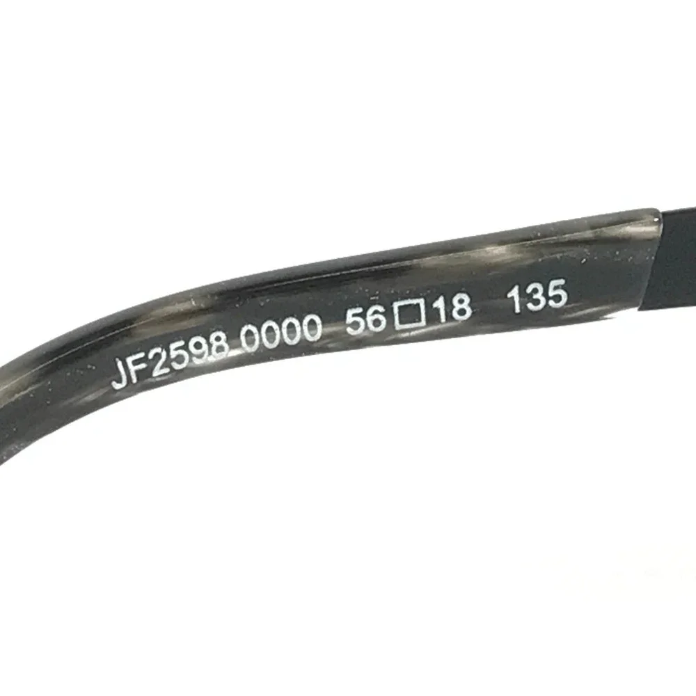 J.F. Rey Eyeglasses Frames JF2598 0000 Matte Black Textured Webbed 56-18-135